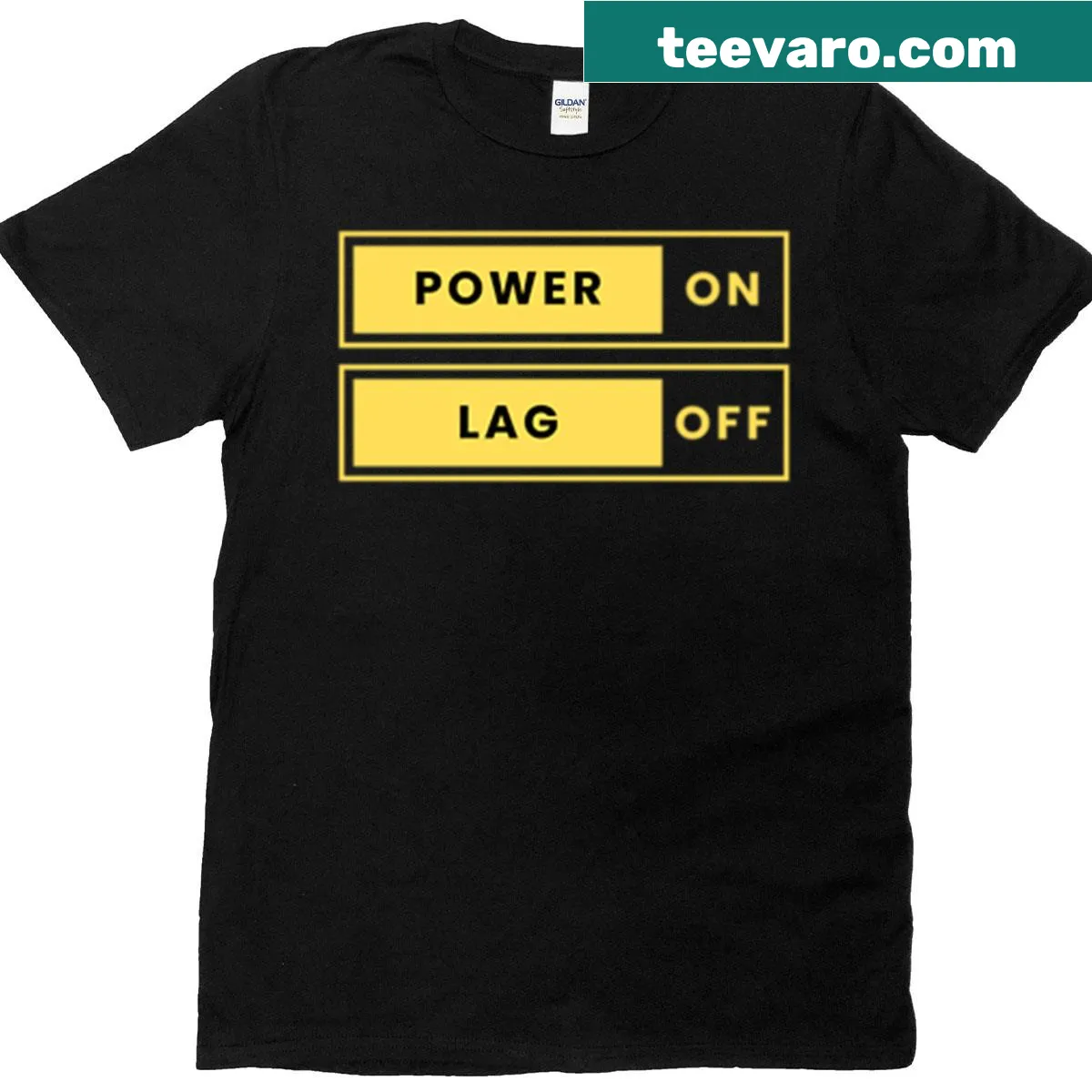Typographic Gamer Life t-shirt celebrating gaming culture — on a men's t-shirt