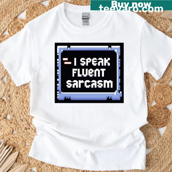 Retro pixel style t-shirt with a sarcastic gamer quote