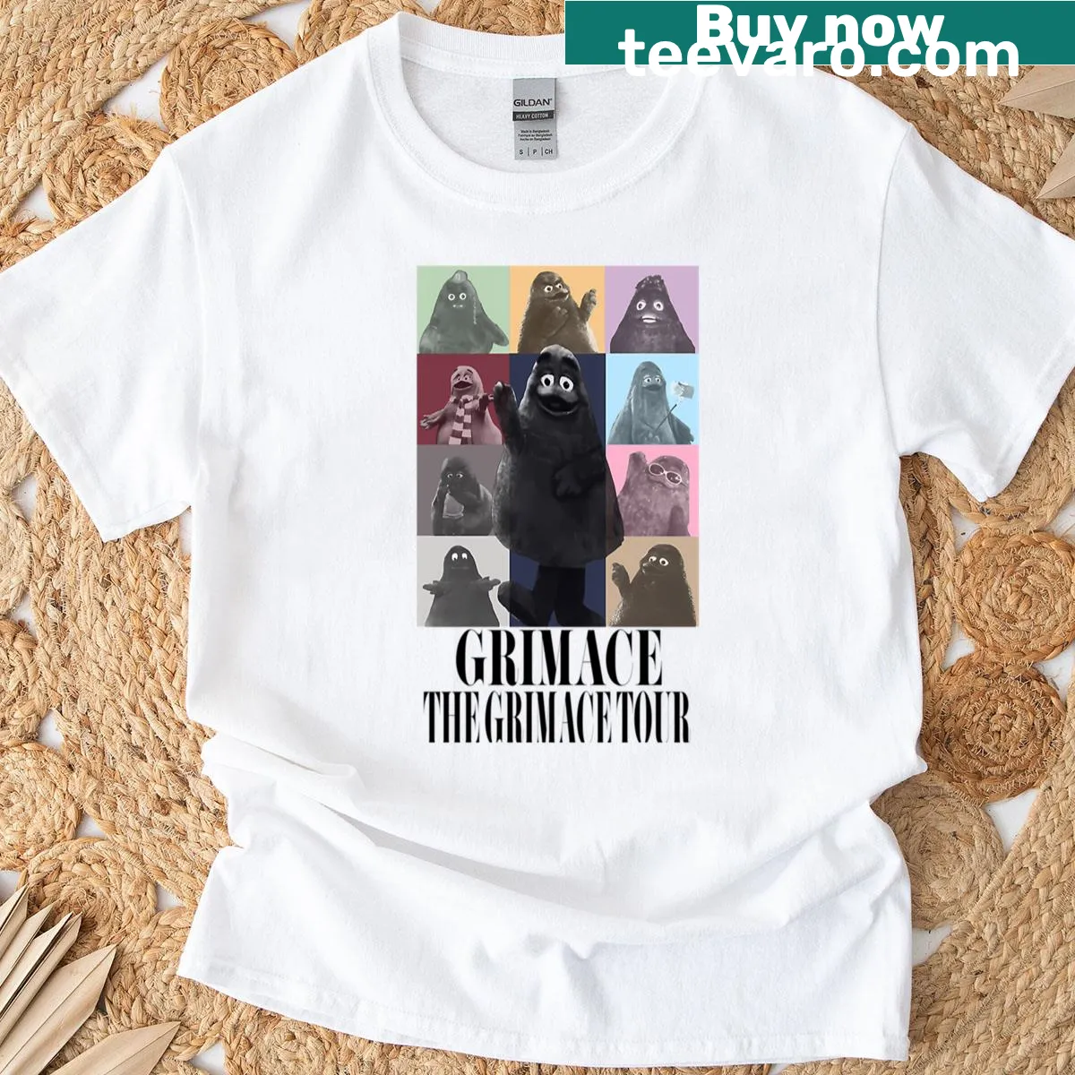 Vintage logo T-shirt featuring cartoon characters for kids' birthday. — on a men's t-shirt