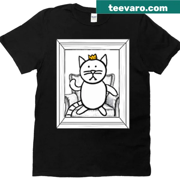 Illustrated portrait of King Swabber Knoffer on a t-shirt