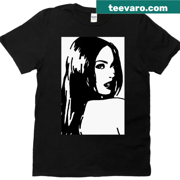 Typographic design T-shirt featuring Meghan Fox name