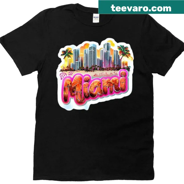 Playful T-shirt with a Miami Bouncezone design for fun activities
