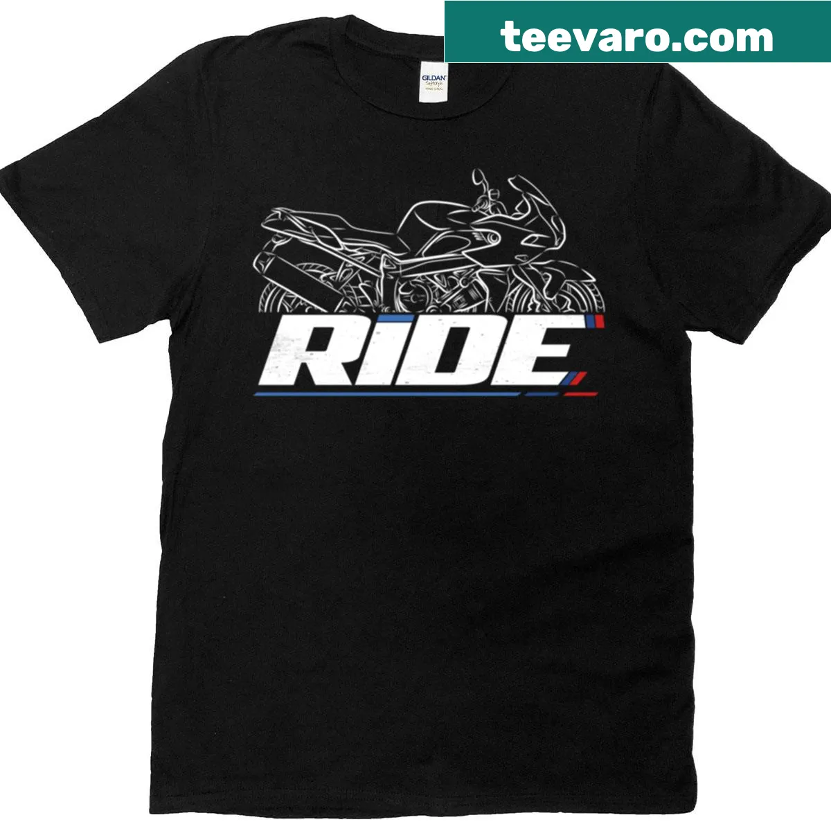Motorcycle K1200R Sport illustration T-shirt — on a men's t-shirt