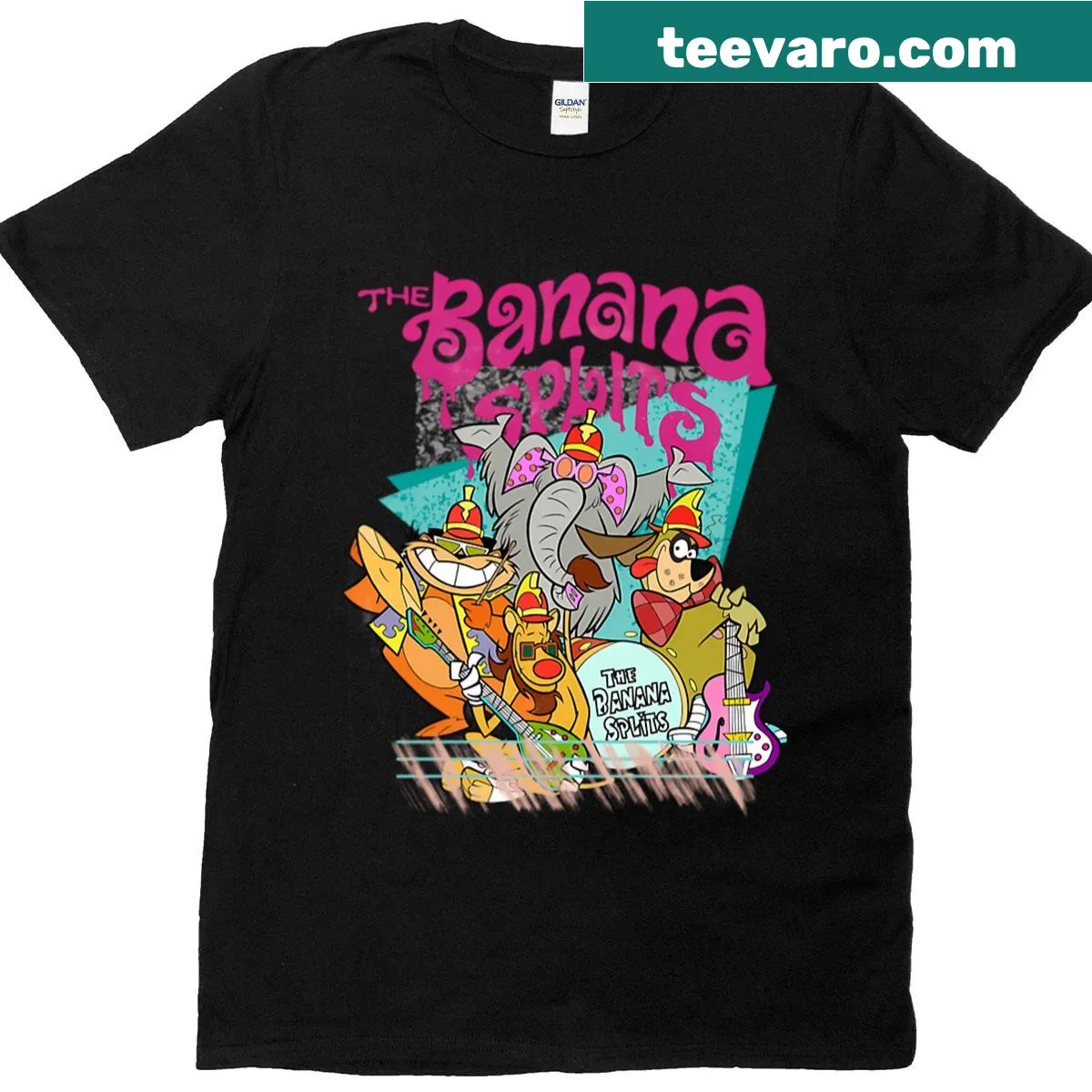 Vintage logo t-shirt celebrating animated movies with a playful design — on a men's t-shirt