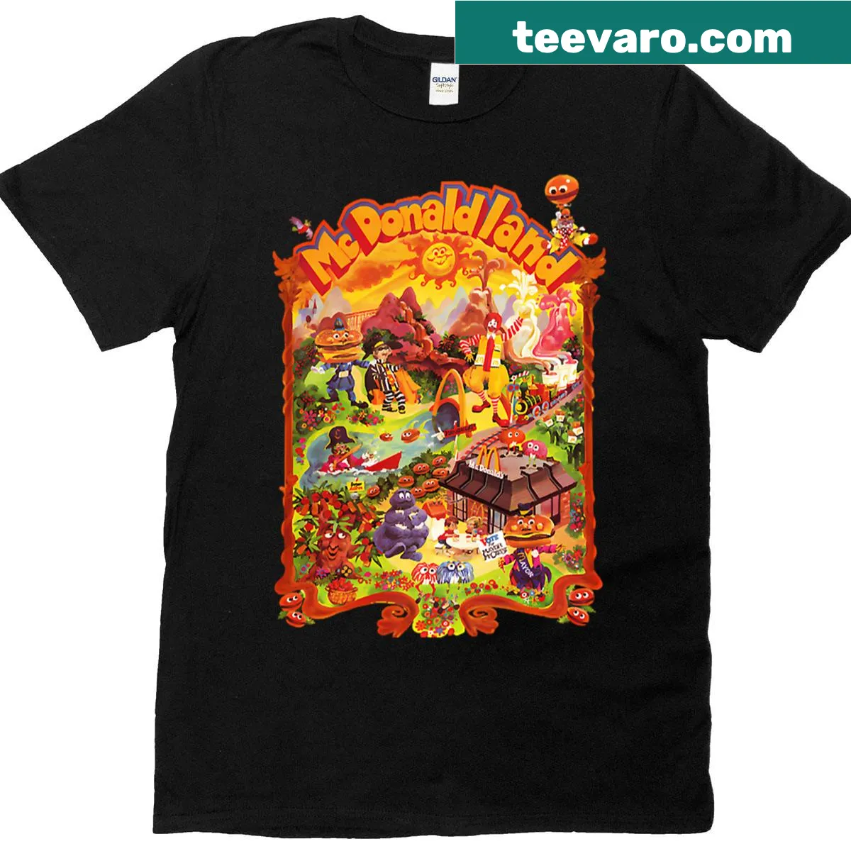 Vintage-style T-shirt featuring cartoon logo for kids' animated films — on a men's t-shirt