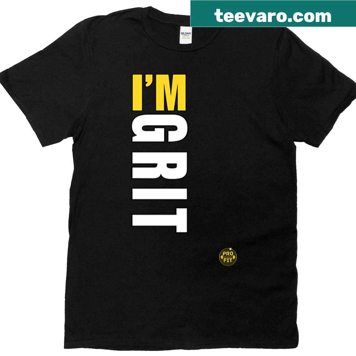 Motivational T-shirt with the phrase 'Never Back Down' for fitness enthusiasts — on a men's t-shirt