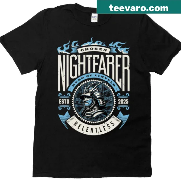 Fantasy T-shirt featuring a Nightfarer assassin design