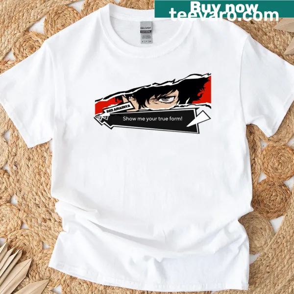 Quote from Ren Amamiya on a T-shirt in bold typography