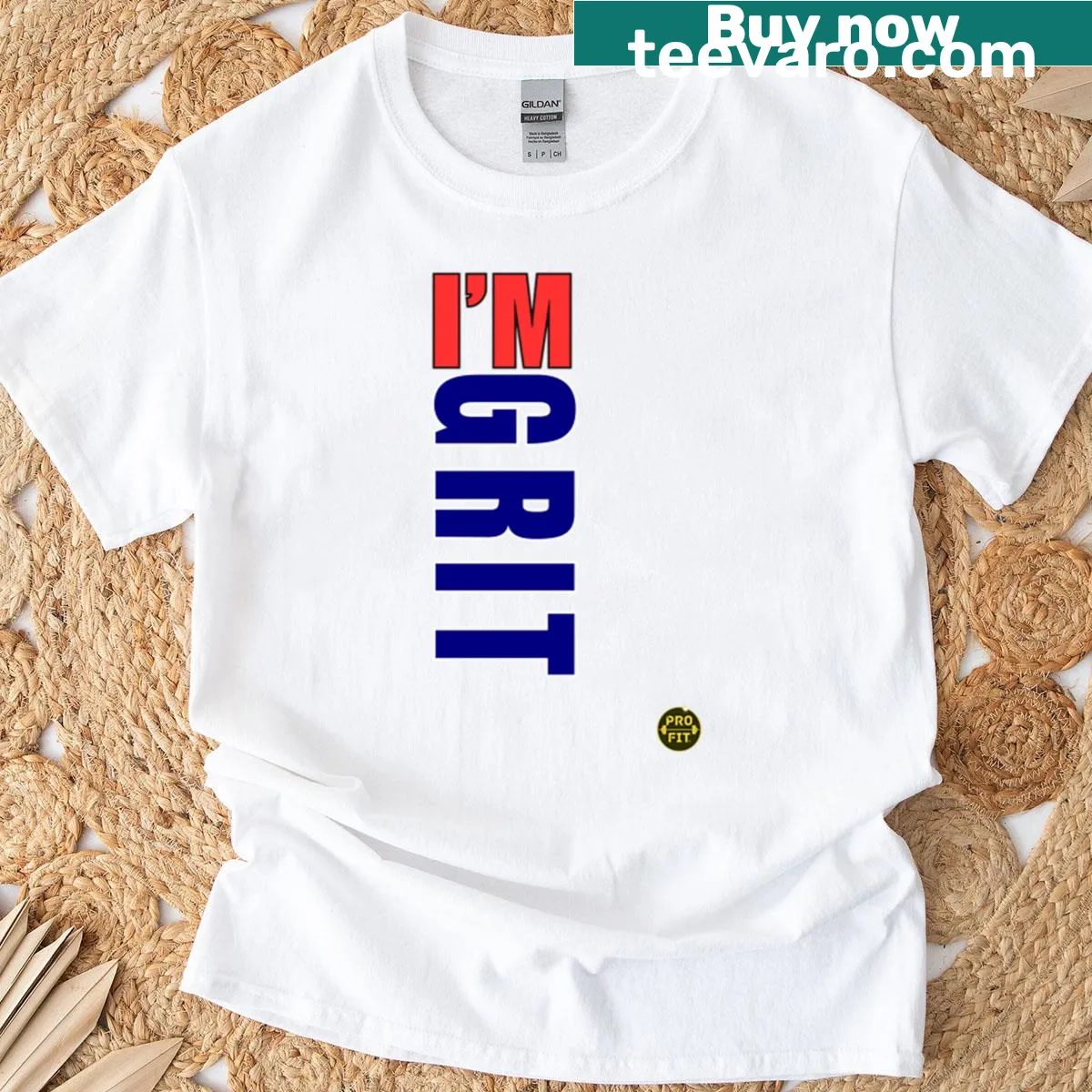 Motivational fitness graphic T-shirt with Push Past Your Limits text — on a men's t-shirt