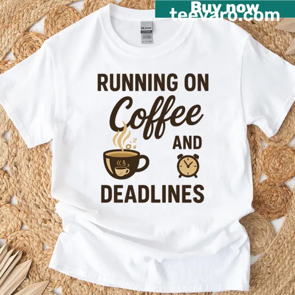 Funny engineer quote on a coffee-themed t-shirt