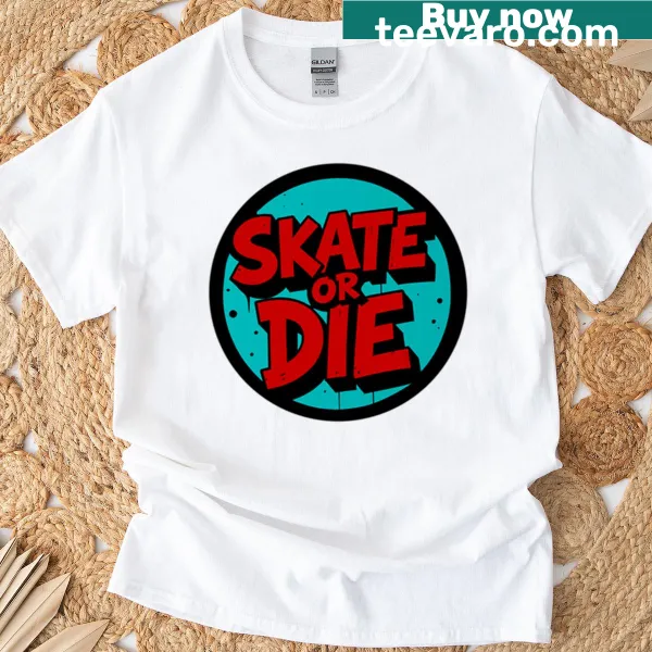 Retro skateboarding T-shirt with bold design