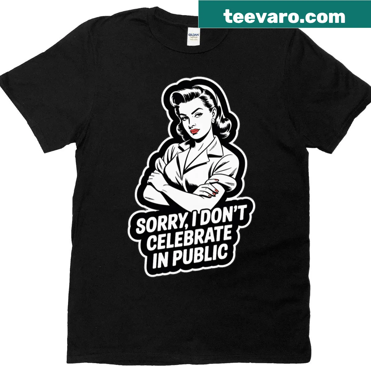 Humorous graphic about public celebrations on a T-shirt — on a men's t-shirt