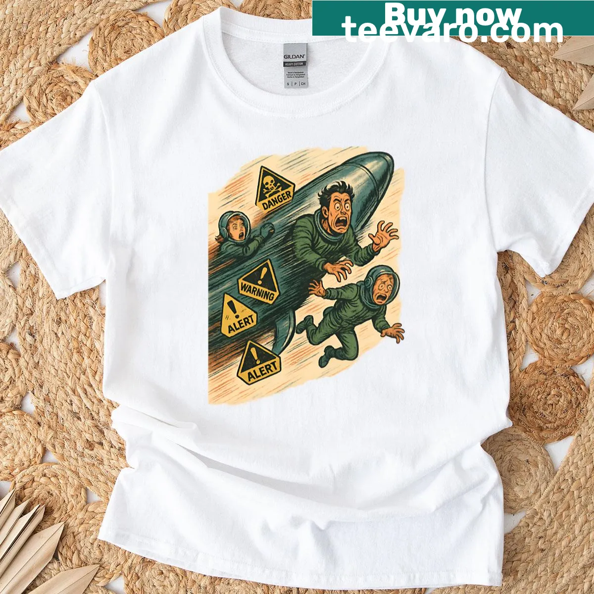 Prepare For Ludicrous Speed text on a Spaceballs t-shirt — on a men's t-shirt