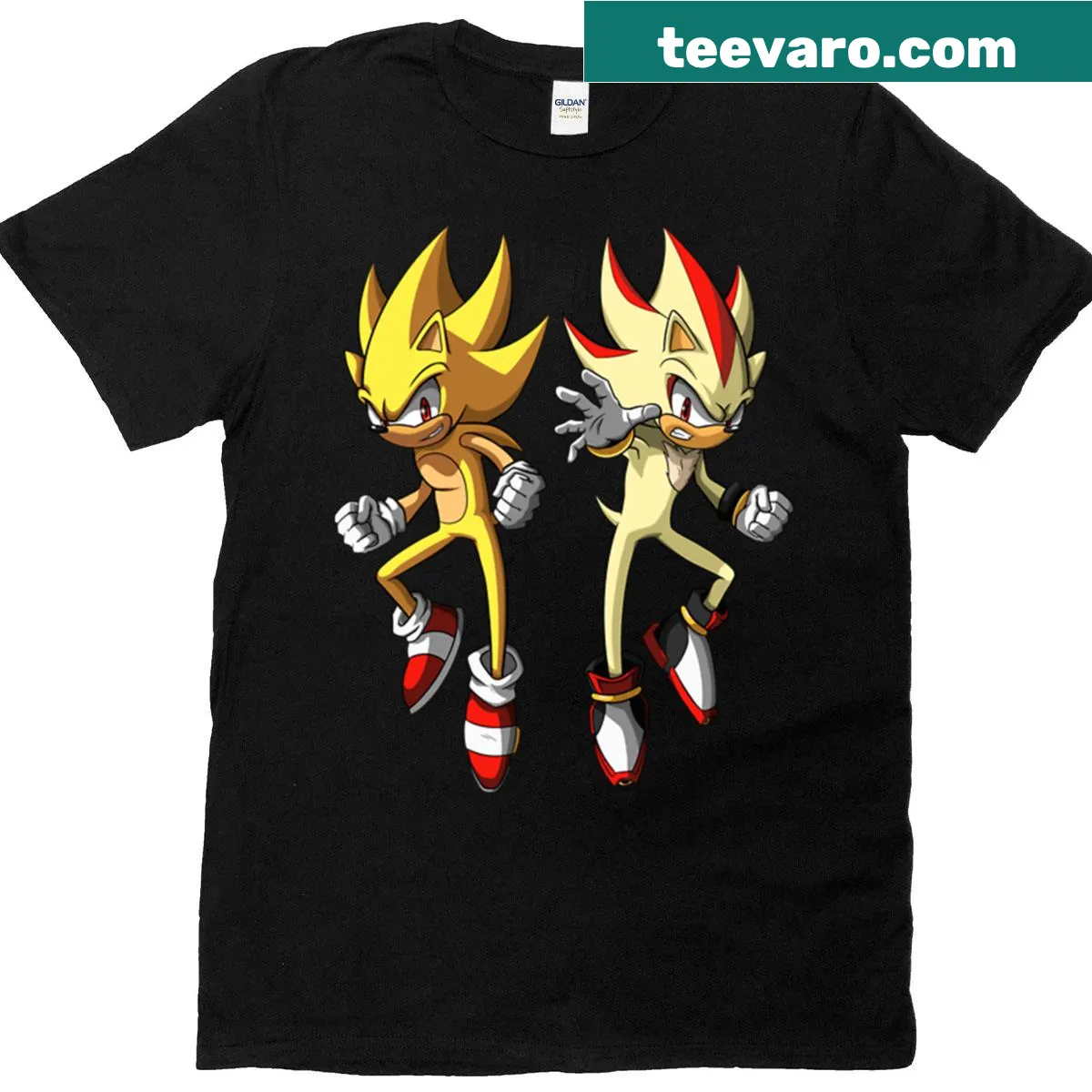 Cartoon hedgehogs on a simple t-shirt design — on a men's t-shirt