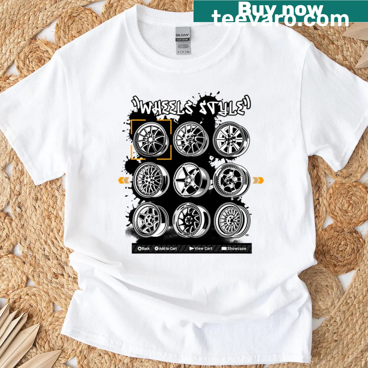 Vintage-style t-shirt with a classic vehicle graphic — on a men's t-shirt