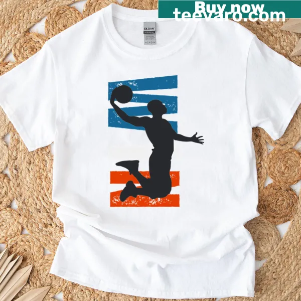 Inspirational basketball-themed T-shirt with motivational text
