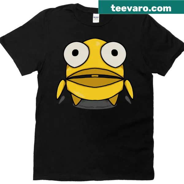 Playful T-shirt featuring an illustration of a small yellow robot