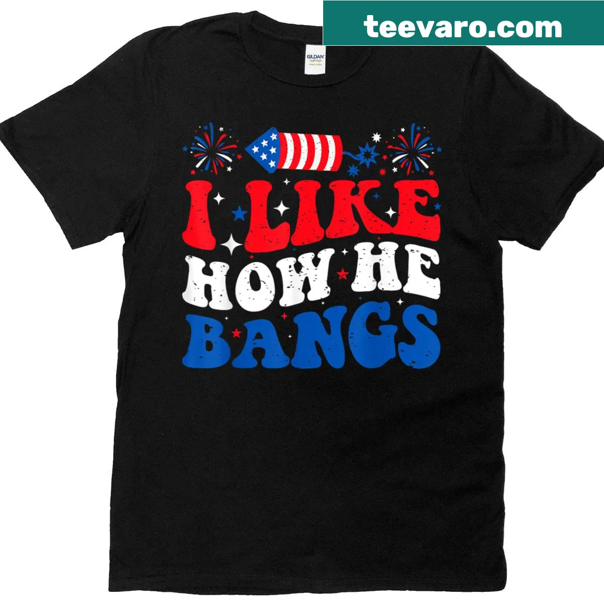 Funny couple t-shirt for Fourth of July celebrations — on a men's t-shirt