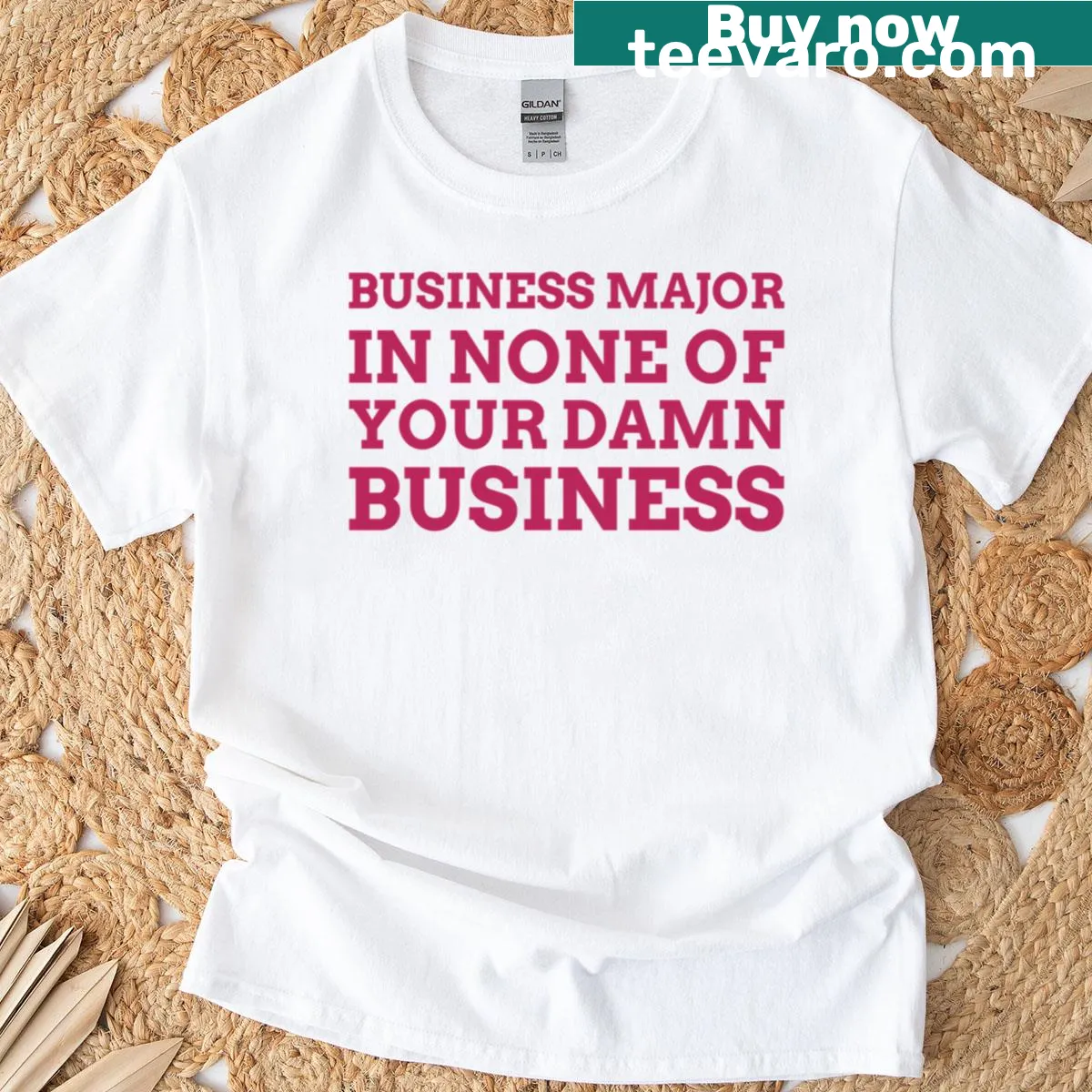 Relaxed fit Business Major T-shirt — on a men's t-shirt