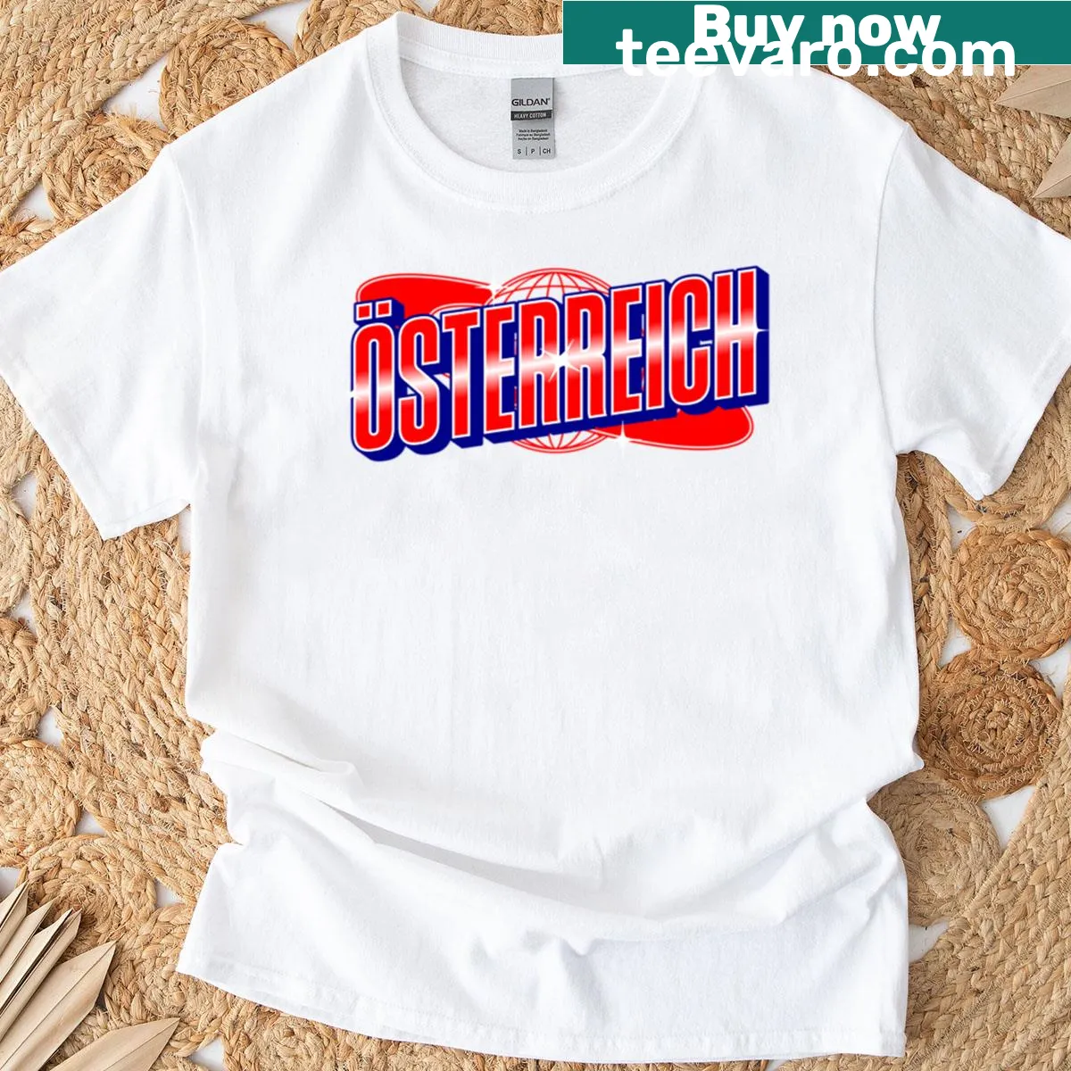 Stylish Austria-themed design for proud supporters — on a men's t-shirt