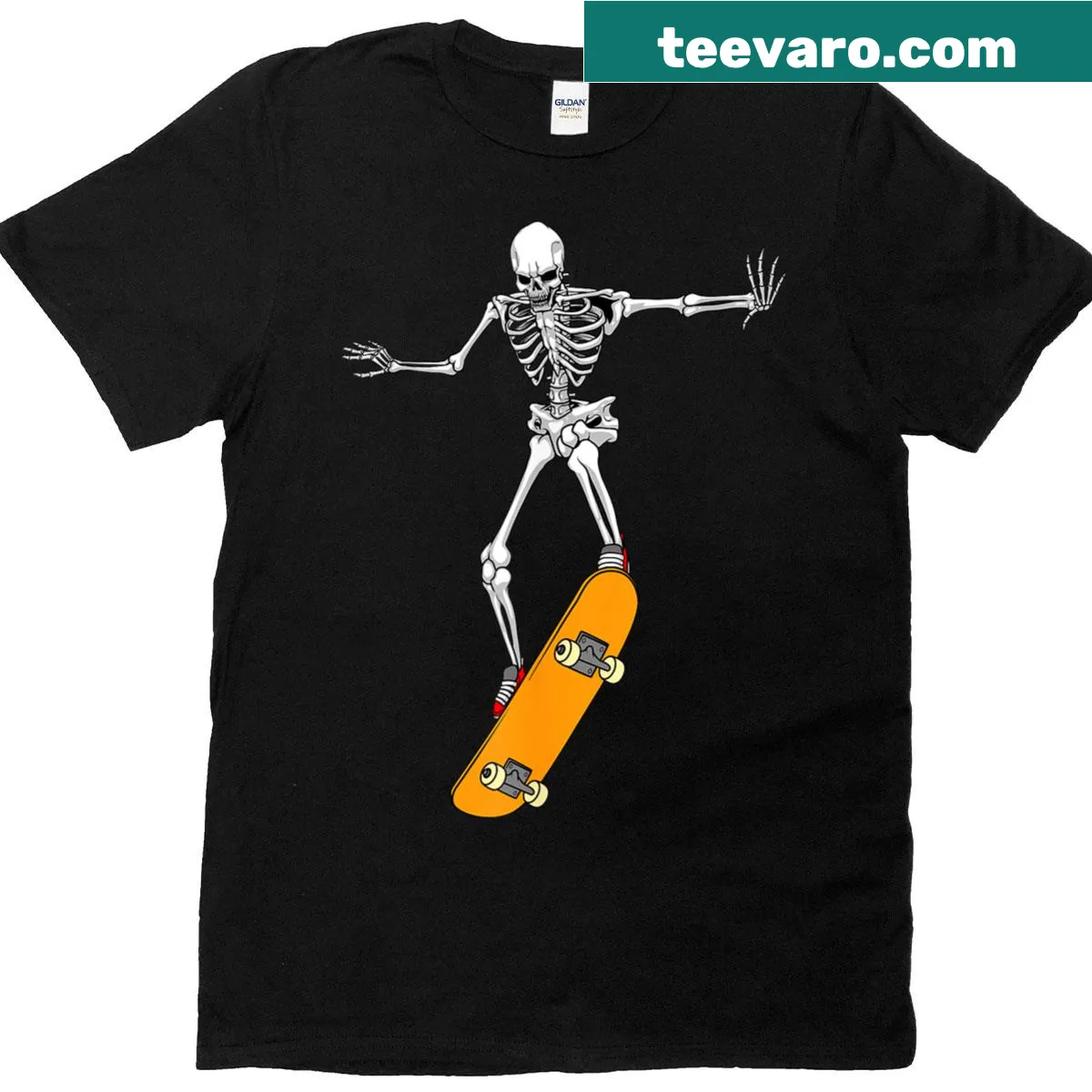 Skateboard art graphic on a t-shirt — on a men's t-shirt