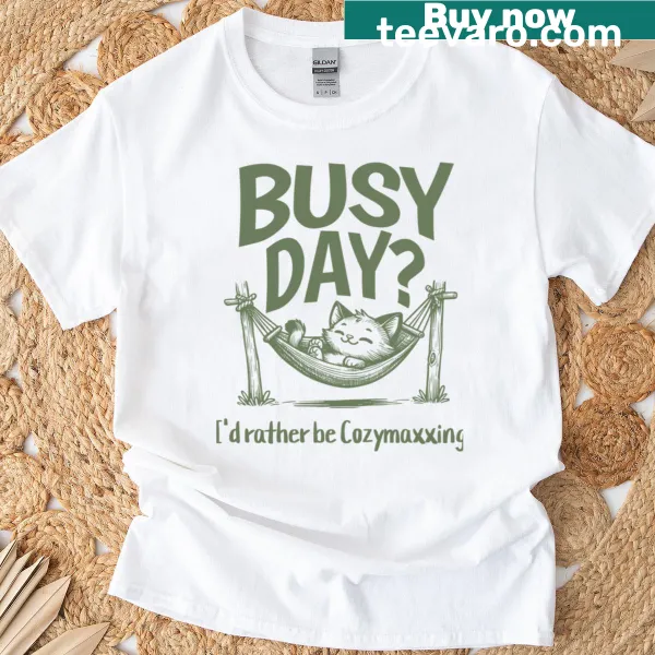 Comfort-focused Cozymaxxing t-shirt for relaxed days