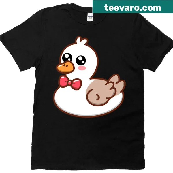 Dapper duck with a bow tie graphic on t-shirt