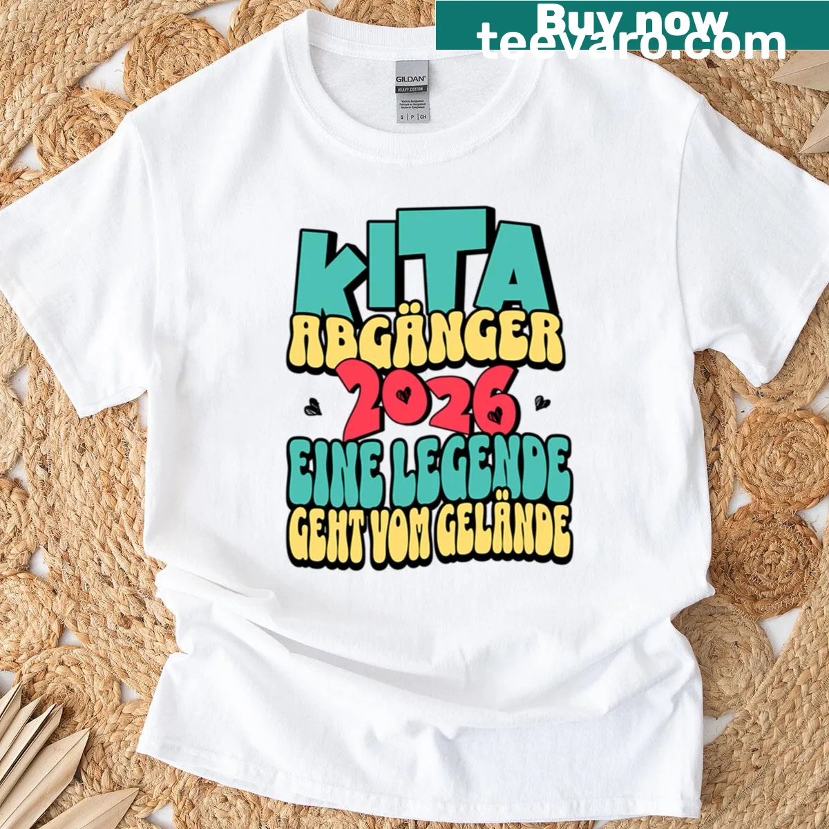 Celebratory 'Daycare Graduates 2026' design on a T-shirt for kids. — on a men's t-shirt