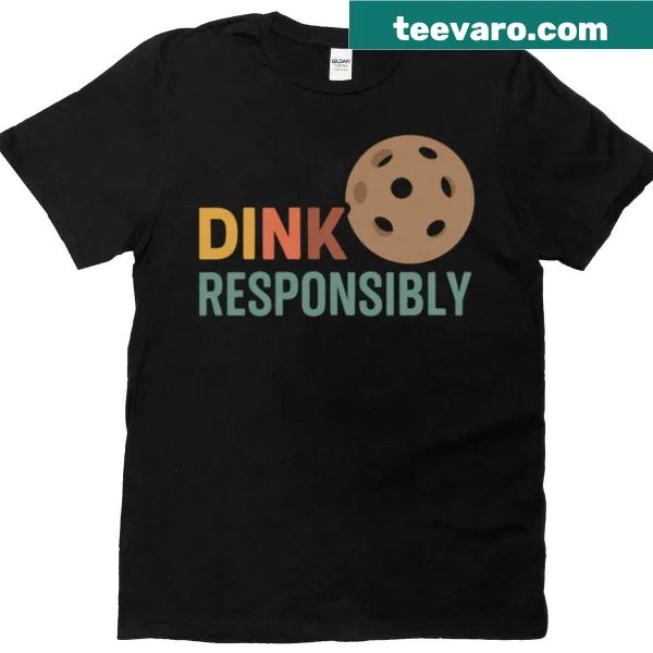 Retro pickleball quote design on a T-shirt