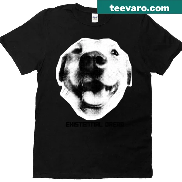 T-shirt with humorous existential dread graphic for relatable wear