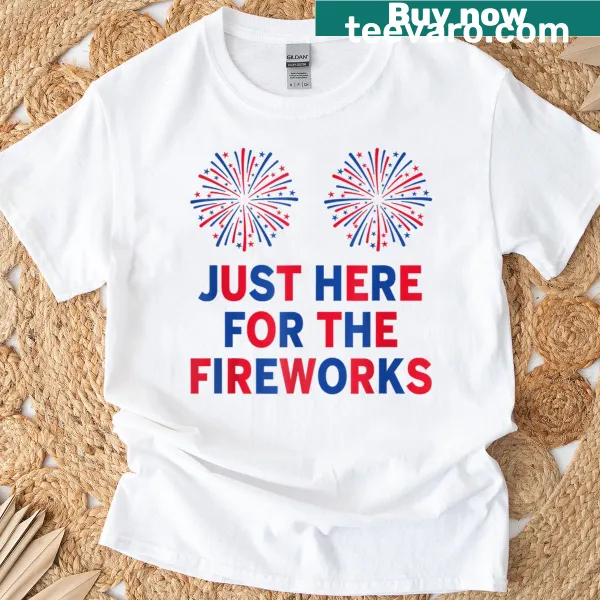 Matching couple T-shirts for July 4th celebrations with funny designs