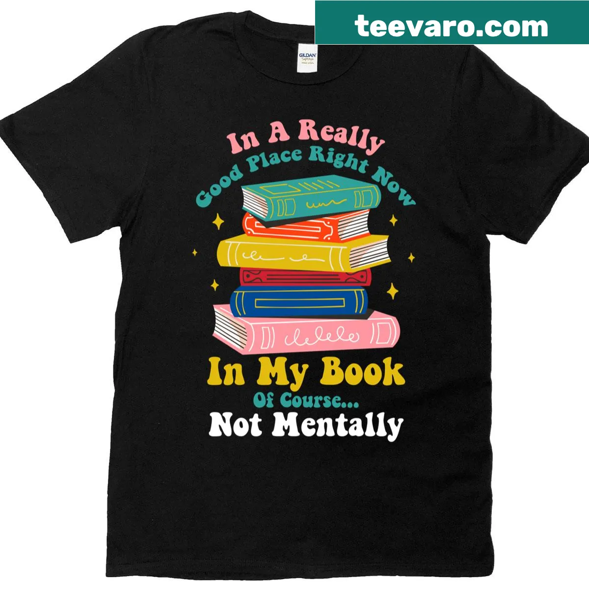 T-shirt with a sarcastic quote for book lovers and readers — on a men's t-shirt