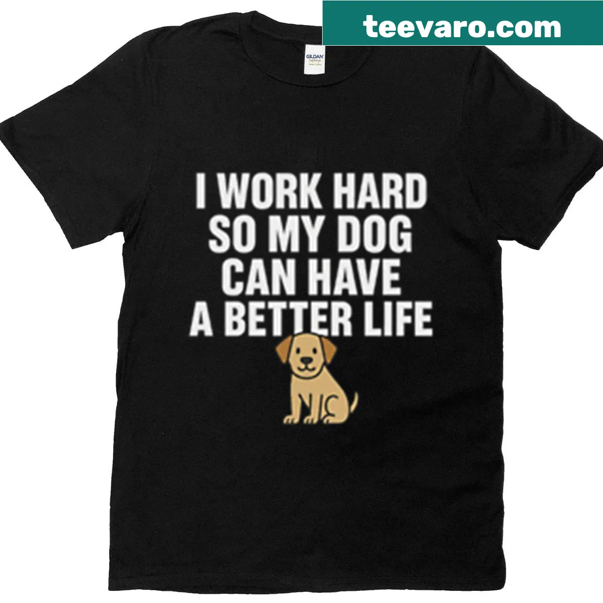 Humorous oversized T-shirt for dog owners with a playful message. — on a men's t-shirt