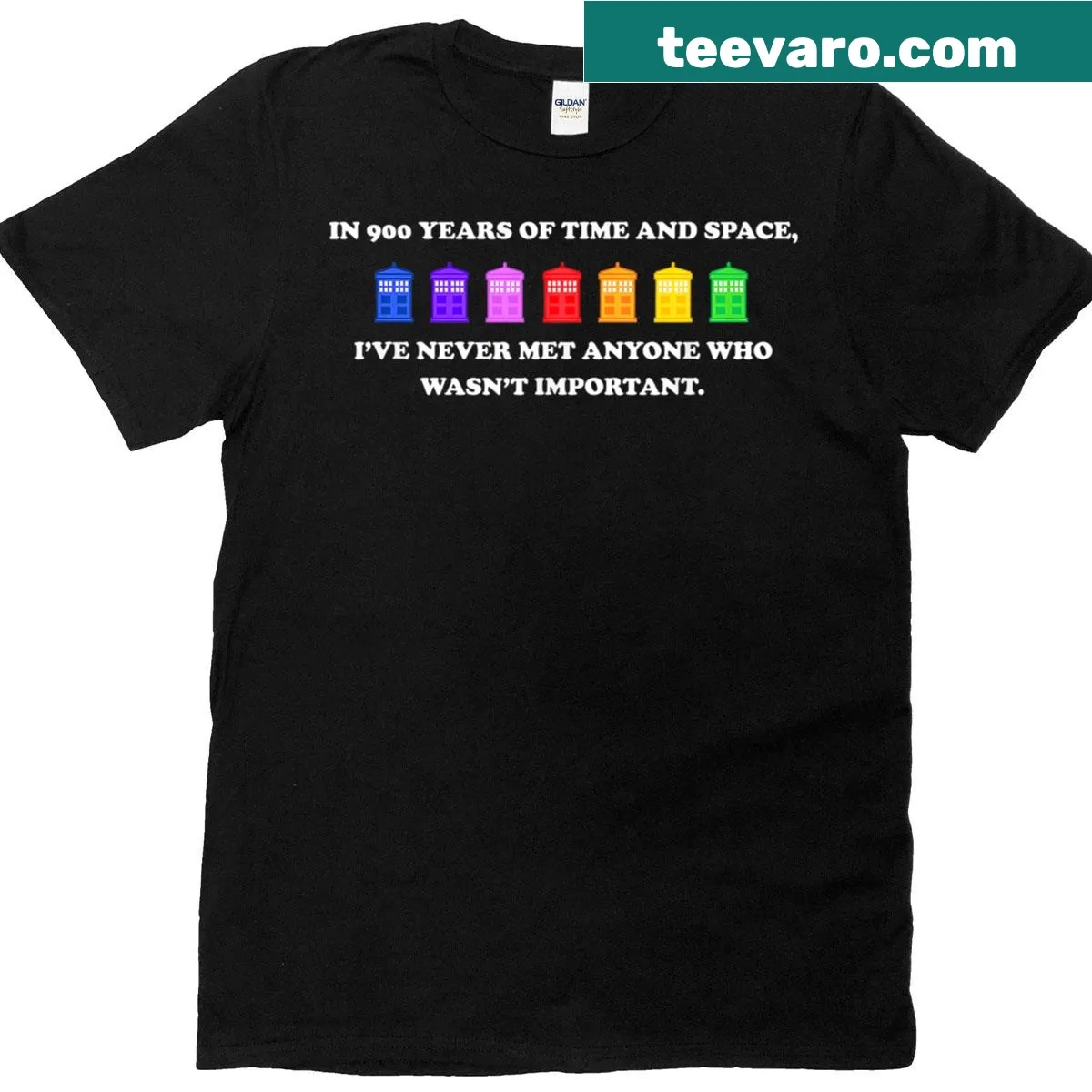 Humorous t-shirt with the phrase about time and space — on a men's t-shirt