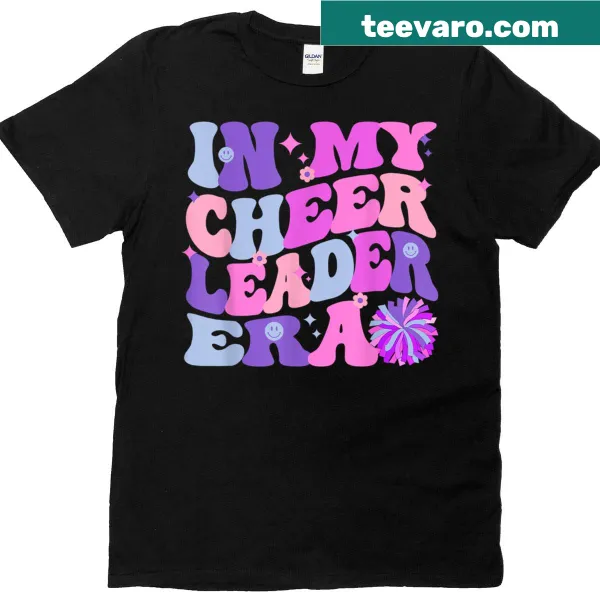 Cheerleader T-shirt with motivational text about cheerleading era