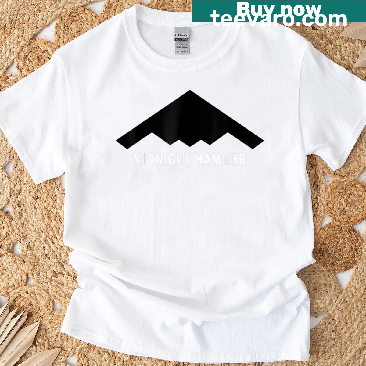 Midnight Hammer T-shirt featuring a bold hammer graphic — on a men's t-shirt