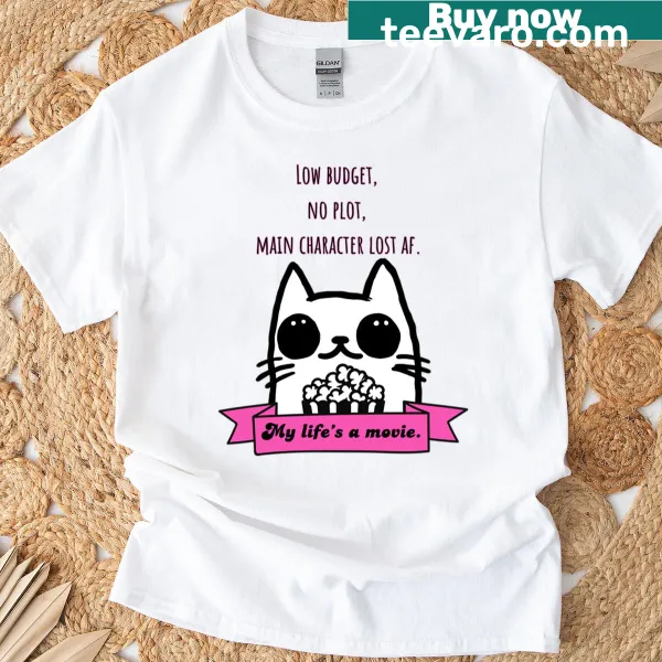 Playful T-shirt with the phrase My Life's a Movie