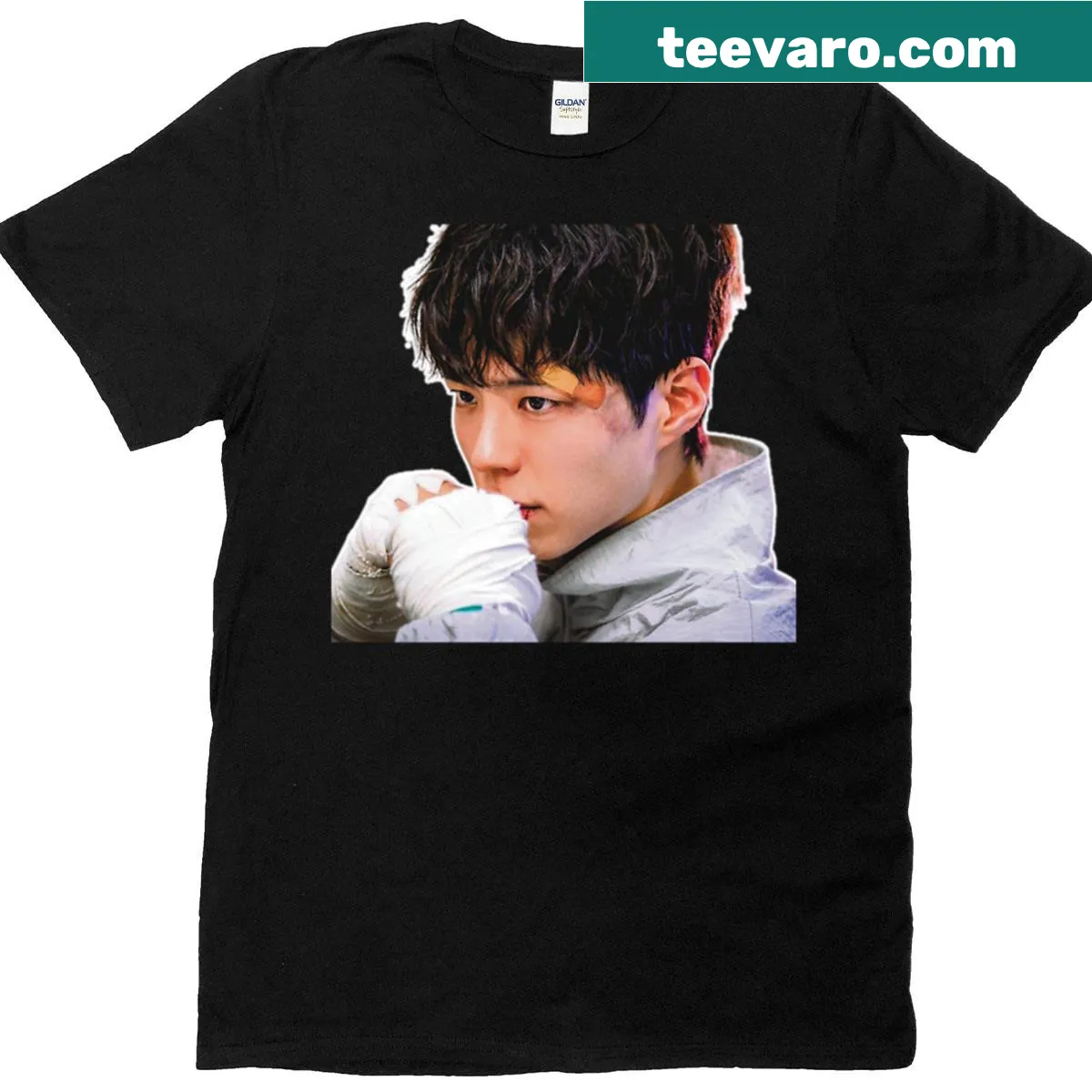 Cute T-shirt featuring Park Bo Gum design — on a men's t-shirt
