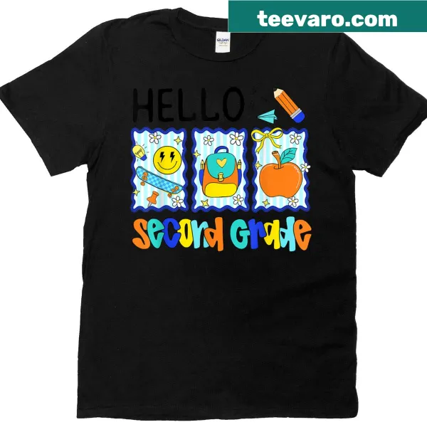 T-shirt for boys in second grade with preppy design