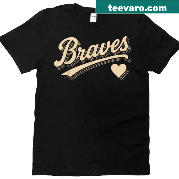 Retro Braves last name throwback graphic tee
