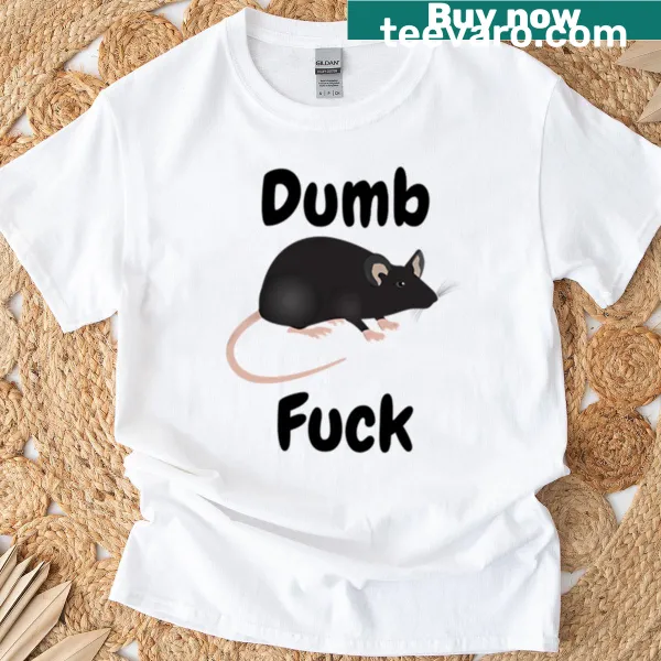 Edgy T-shirt with bold text about a rat