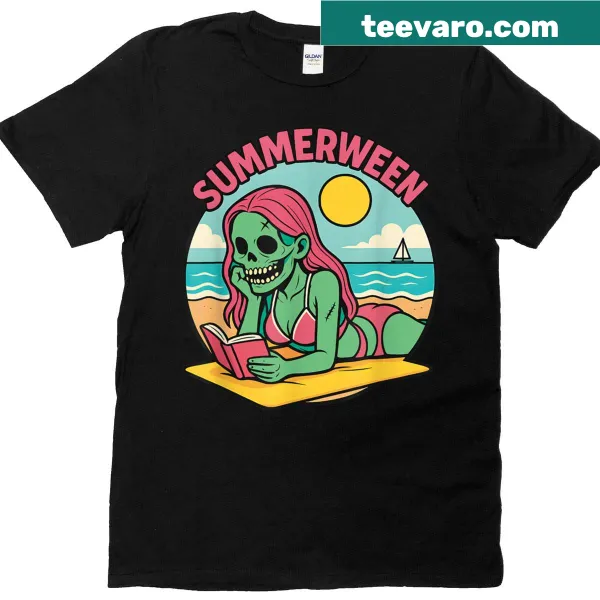 Zombie girl graphic t-shirt for Summerween