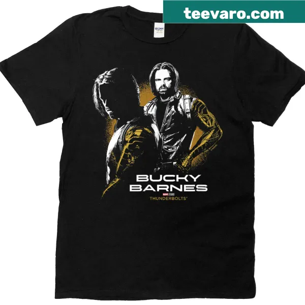 Bucky Barnes graphic T-shirt inspired by Thunderbolts