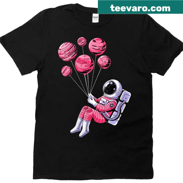 Illustration of ballerina princess in outer space