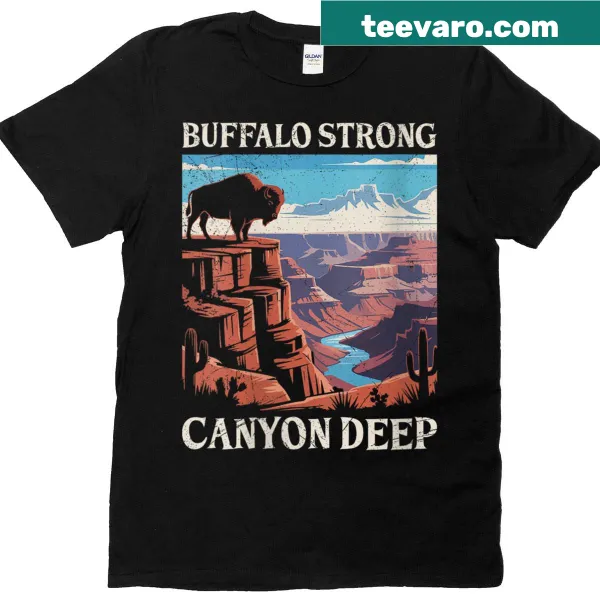 Funny Arizona Grand Canyon t-shirt with buffalo design and humorous text