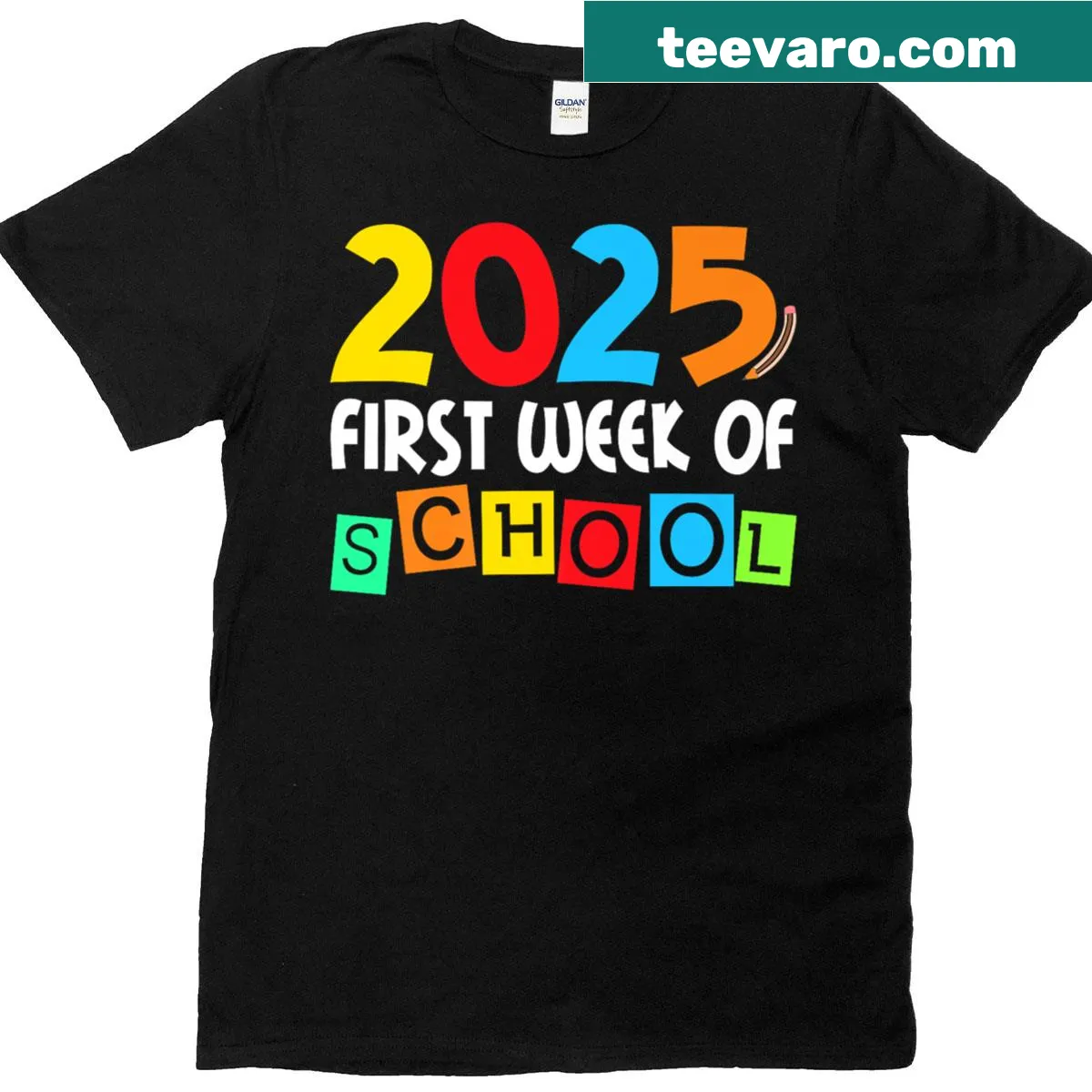 First Week Of School T-shirt for teachers and students — on a men's t-shirt