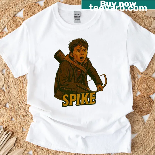 Distressed T-shirt featuring a graphic of Spike from 28 Years Later
