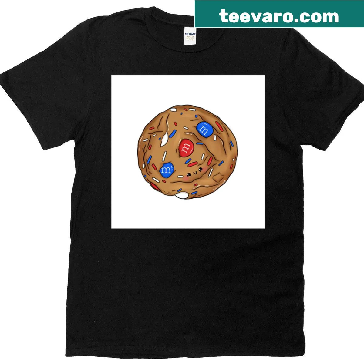 Fourth of July t-shirt featuring a humorous cookie design — on a men's t-shirt