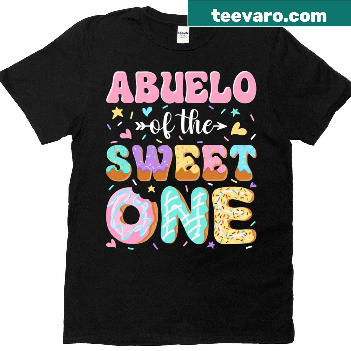First birthday T-shirt for grandpas — on a men's t-shirt