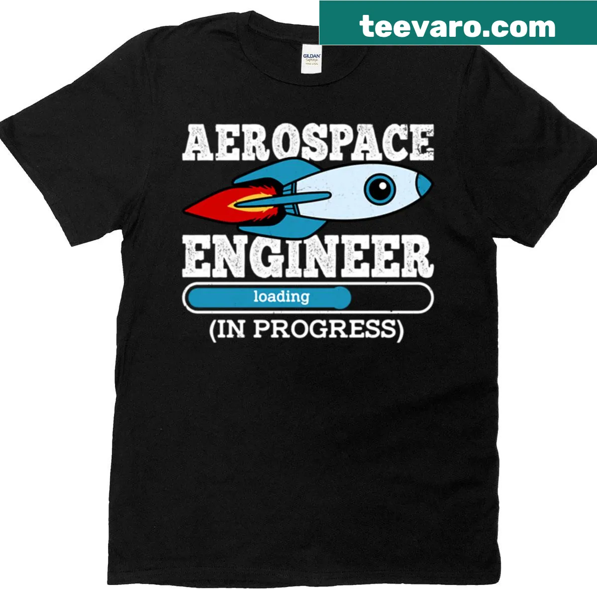 T-shirt for aspiring aerospace engineers featuring inspirational text — on a men's t-shirt